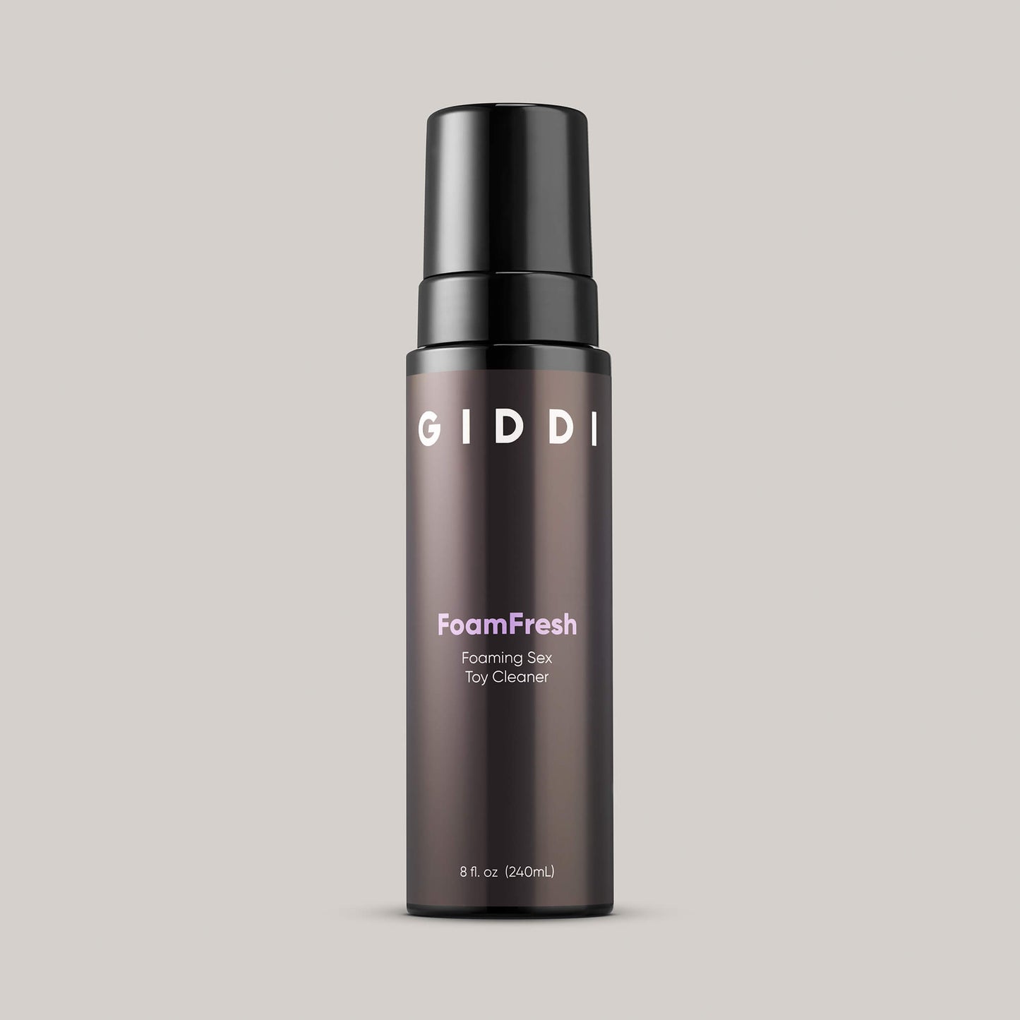 Giddi FoamFresh product on a gray background